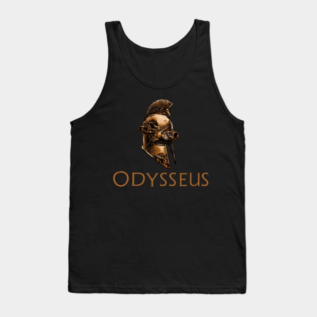 Odysseus - Steampunk Ancient Greek Helmet - Trojan War Tank Top by Styr Designs